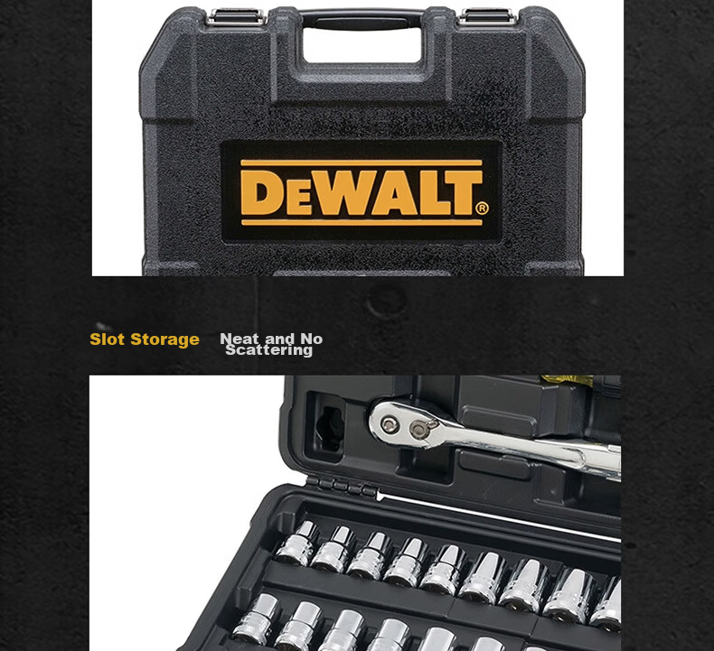 DEWALT 15-Piece 1/4 & 3/8 Socket Accessory Set 19