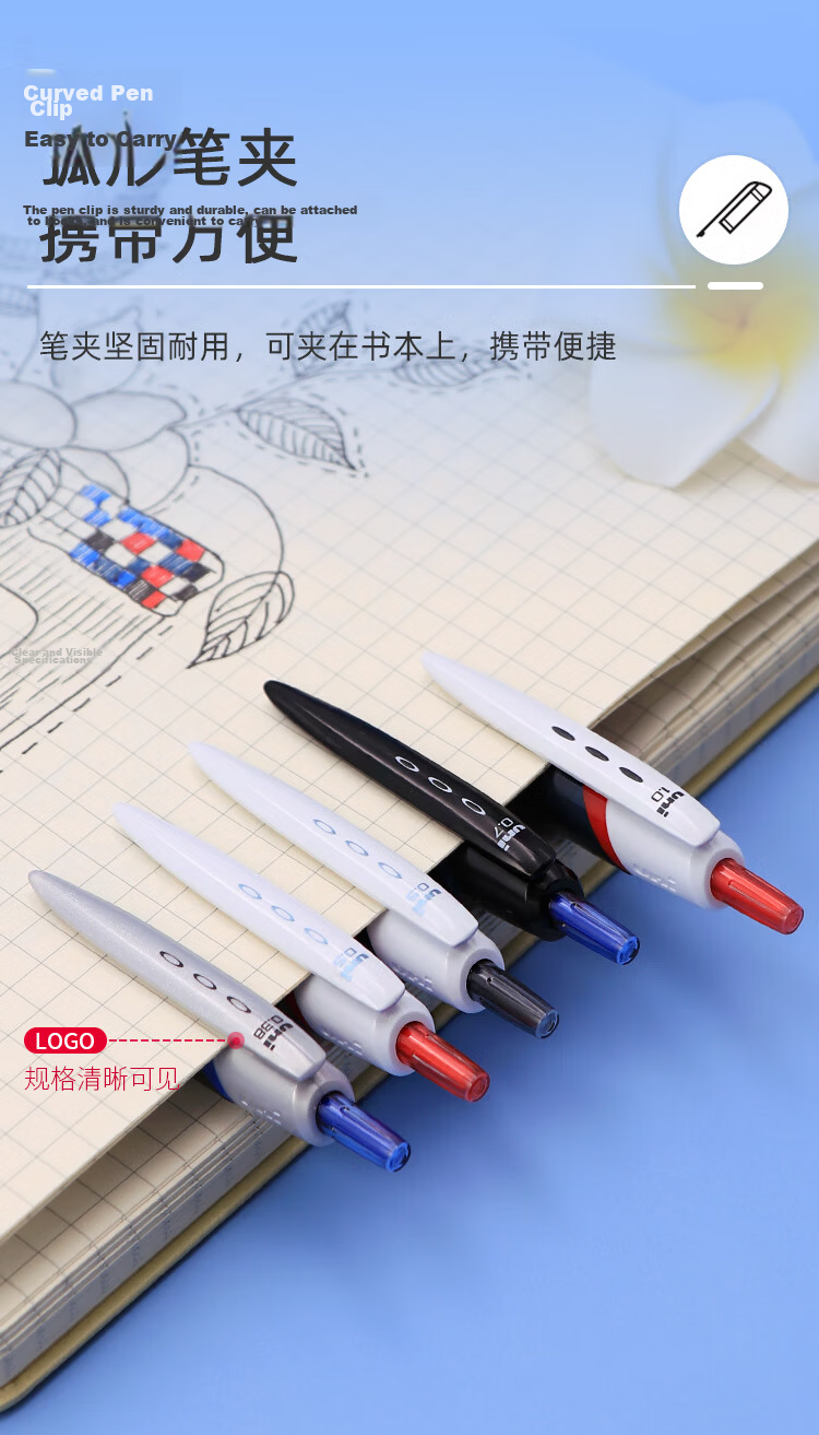 Uni Mitsubishi JETSTREAM Series Retractable Ballpoint Pen SXN-150 Smooth 0.38mm Black Barrel Black Ink Single Pack Back to School Student Office Use 5