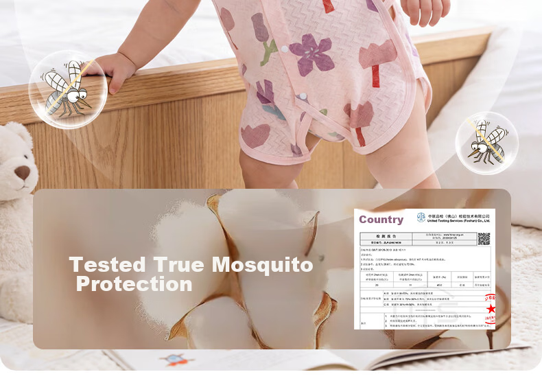 Tonglian Chuxin [Ice Cotton] Baby Romper Summer Jacquard Thin Sleeveless Newborn Pipa Suit Crawling Clothes 11