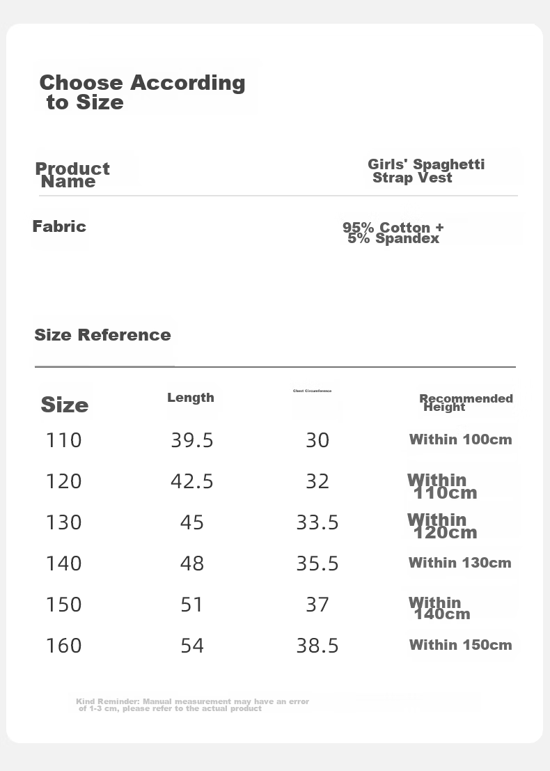 Langsha Girls' Cotton Tank Top Children's Summer Thin Sleeveless Pajama Vest 2-Pack 12