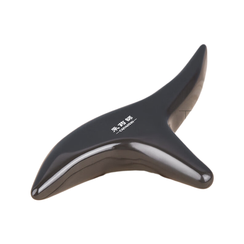 CAIYAOSHI Shi Water Stone Triangular Gua Sha Board, Foot Acupoint Pressure Point, Foot Therapy Acupoint, Foot Meridian Massage Cone, Health Preservation Dampness Removal, Student Mid-Autumn Festival Gift for Women, Elders And Parents