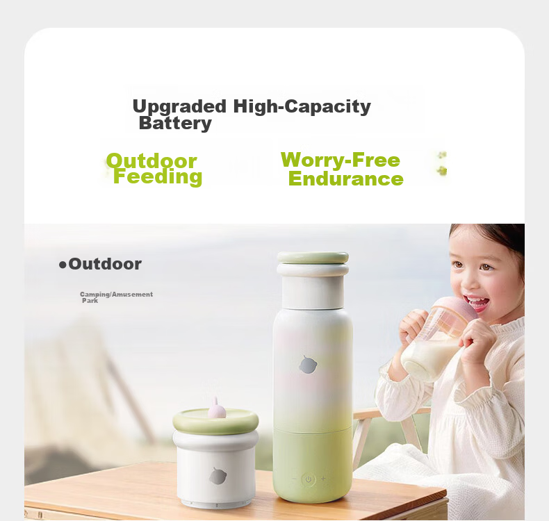 Babycare Portable Baby Food Cup Temperature-Controlled Food Cup Travel Milk Bottle Replacement Only Food Cup Soft Mist Pink 13