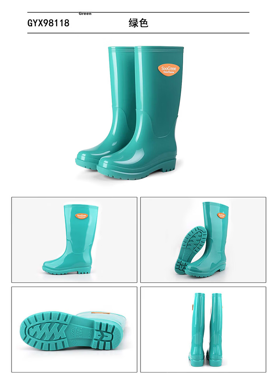 SooGree High Tube Rain Boots Waterproof Work Rubber Shoes Fishing Field Rain Boots Low Tube Water Shoes Waterproof Overshoes 9