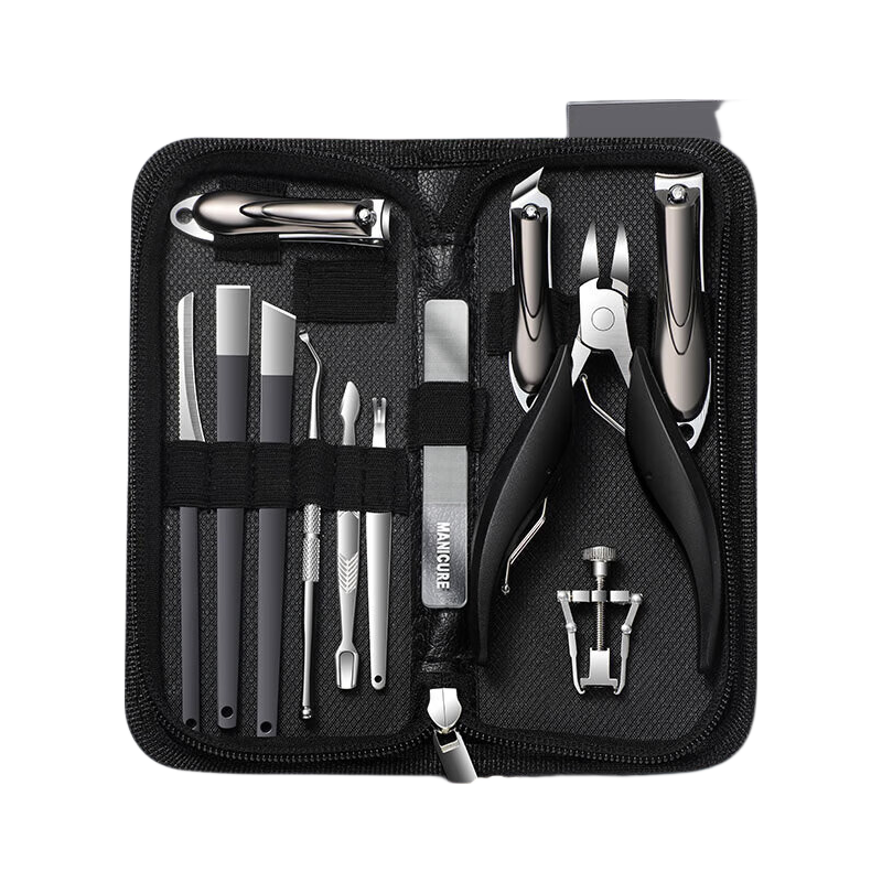 Bakuli Pedicure Knife Set, Ingrown Toenail Specialized Nail Clippers, Eagle Beak Nail Pliers, Foot Care Tools, Upgraded 12-Piece Set