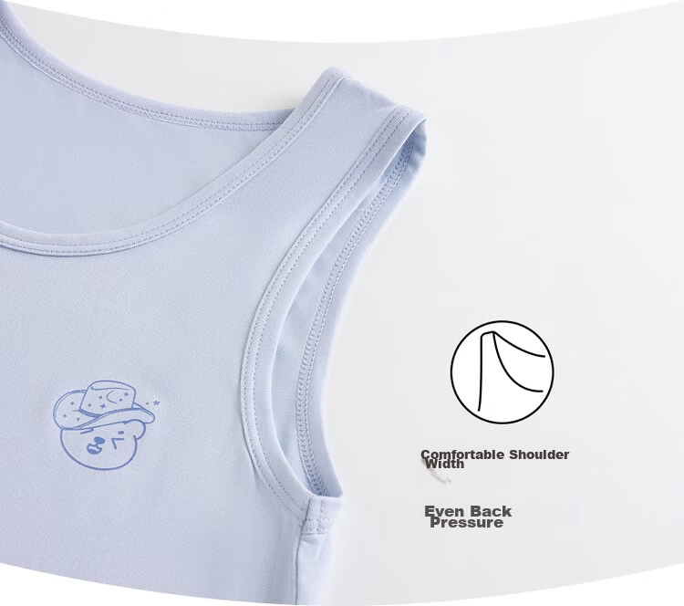 Threegun Kids Cooling Antibacterial Breathable Modal Boys Vest 2-Pack Male Set 2 Size 120 15