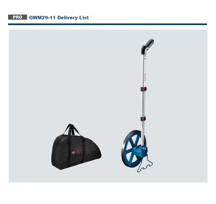 BOSCH Foldable Wheel Distance Meter Rolling Distance Measuring Wheel Handheld Outdoor High Precision GWM29-11 11