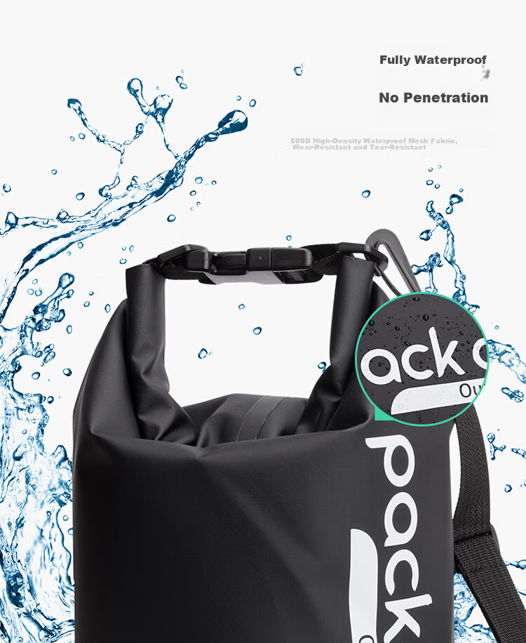 Pack all Swimming Bag Gym Bag Beach Storage Waterproof Outdoor Camera Rafting Bag Unisex Sports Bag Blue - 15L 3