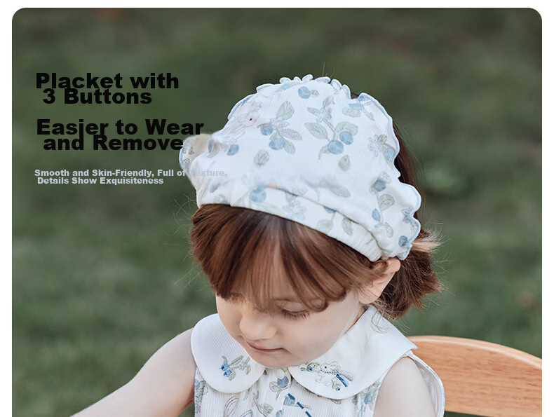 Happy Little Bear Baby Summer Lightweight Dress Antibacterial Toddler Girls Casual Mite-Resistant Stylish Clothing 17