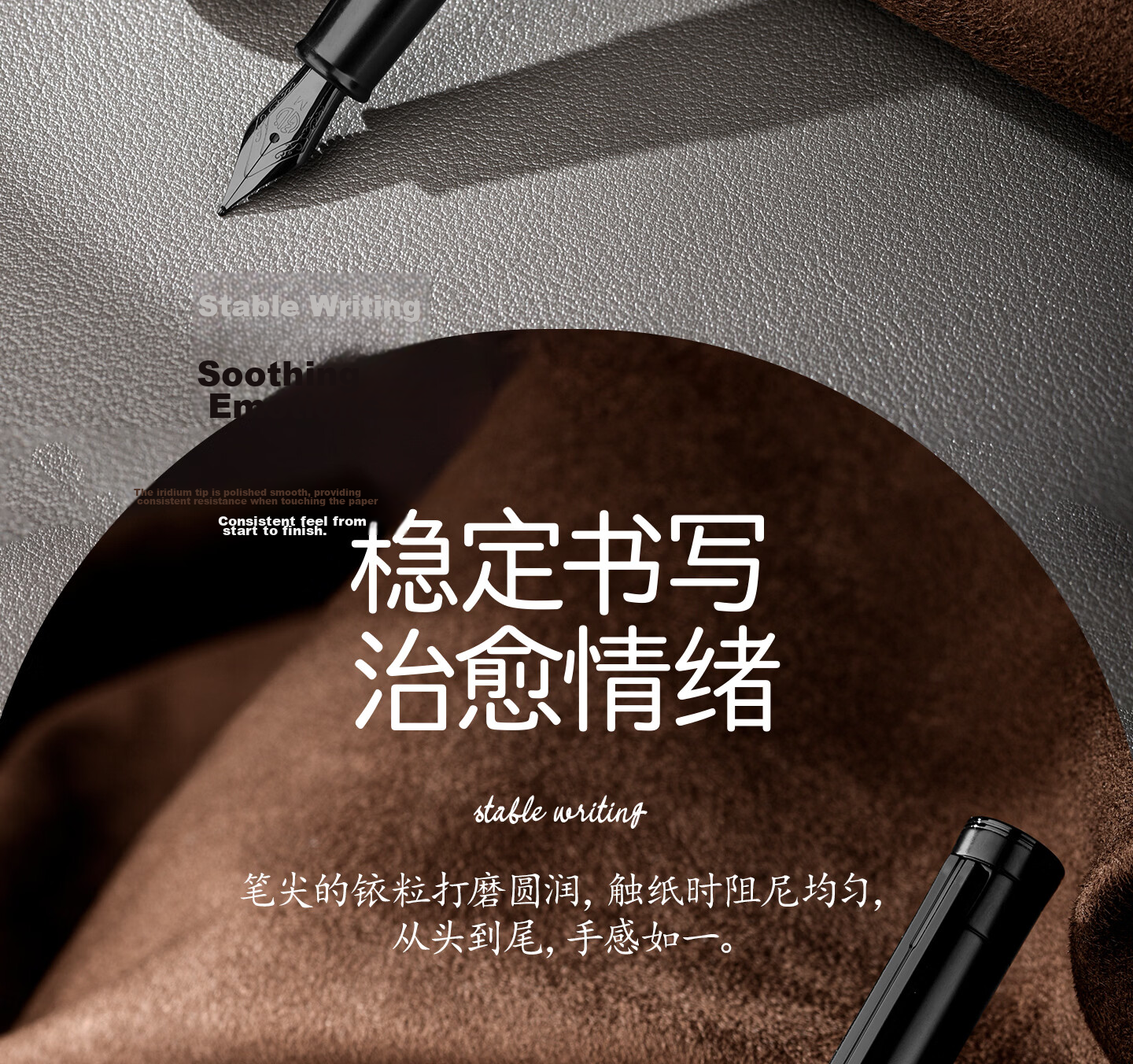 Hongdian High-End Business Elegant Student Calligraphy Vintage Art Pen 1861 Black Forest Pro Key Black EF Nib Obsidian Gift Box with 60ml Ink 5