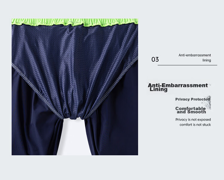Disney Men's Swim Trunks Adult Youth Anti-Embarrassment Professional Training Swimsuit Beach D86003S2F Navy Blue 3XL 8