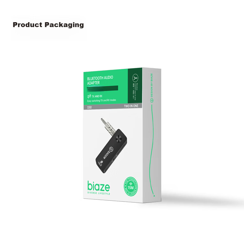 BIAZE Bluetooth 6.0 Receiver Transmitter 2-in-1 3.5mm Wireless Audio Adapter for Phone AUX Car Stereo Switch TV NS Headphone Speaker Connection 23