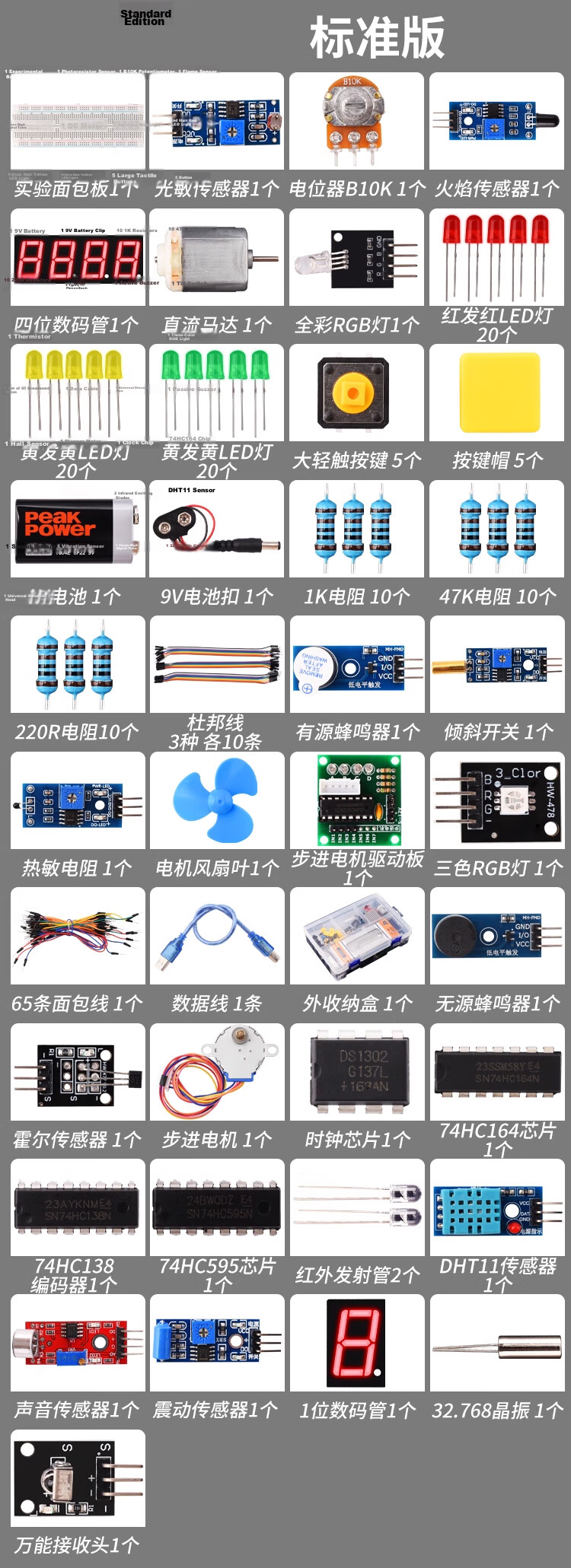 ZAVE Arduino Uno R3 Development Board Starter Kit Compatible with Arduino Basic Version (with Main Board) 3