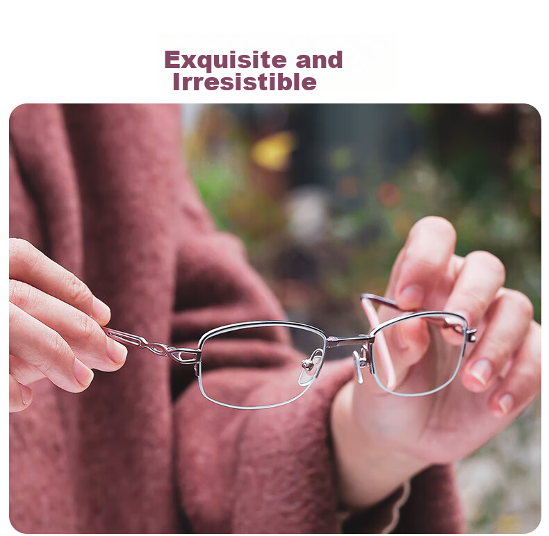 ZIPPO Women's Folding Portable Reading Glasses Fashion Imported Lenses HD Blue Light Blocking Red 8106 250° 23