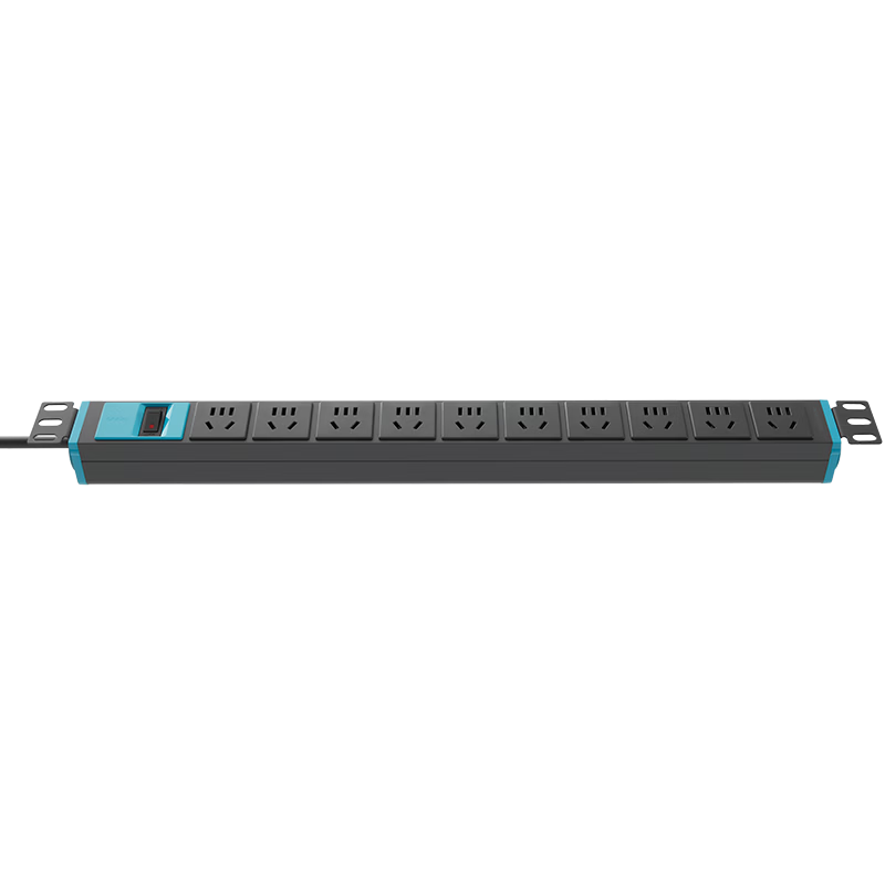 BULL PDU Desktop Gaming Cabinet Power Strip/power Bar/power Outlet Strip/power Board, 10 Outlets with Master Switch, 1.8 Meters, New And Old National Standards Mixed Delivery, 10A0/10AE