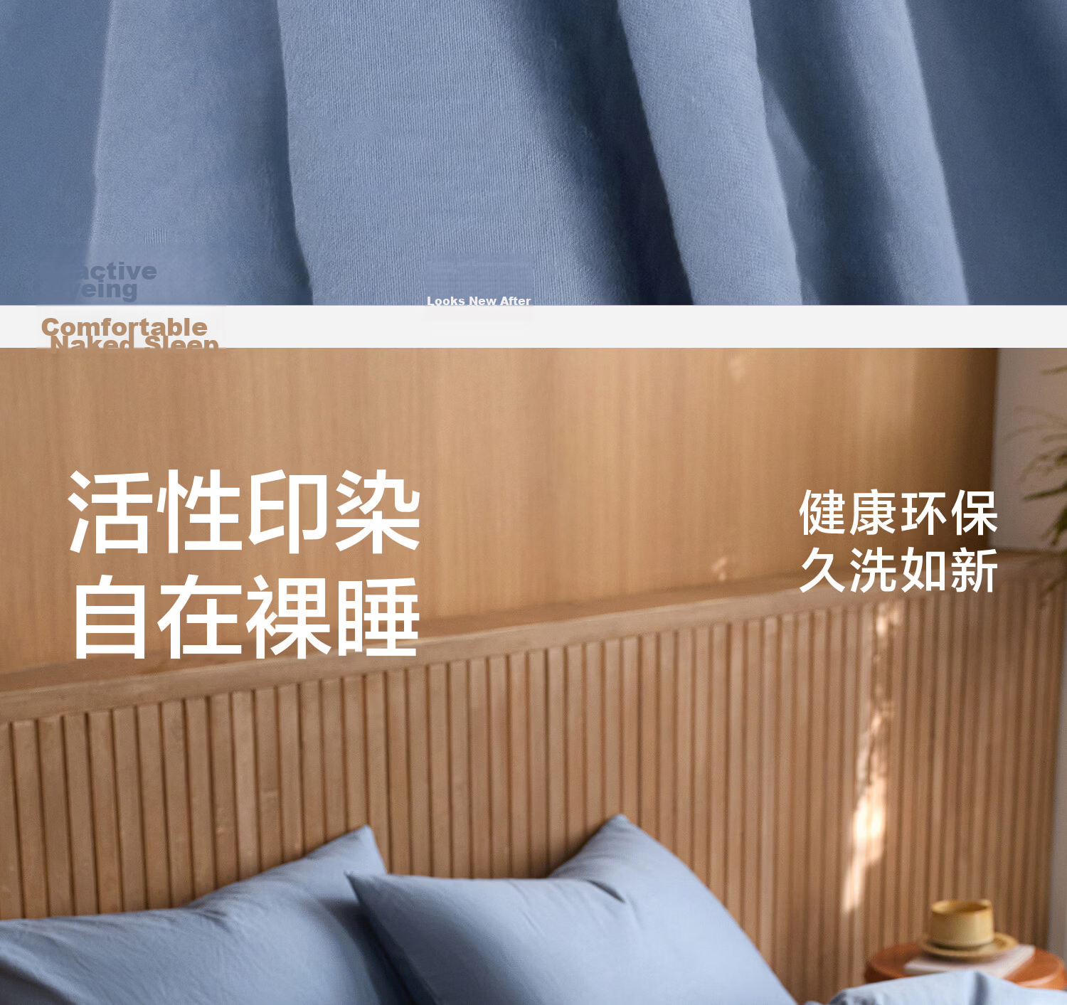 HLA A-Class 100% Cotton Duvet Cover 1.5m x 2m Single Piece Bedding Embroidered Dark Blue 10
