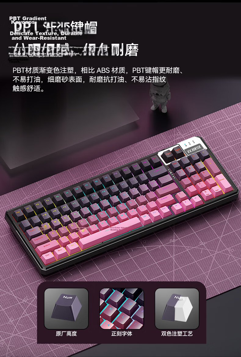 Western Hunter CK98PRO Magnetic Axis Keyboard 98-Key Wired Gaming Keyboard Full-Key Hot-Swappable FPS Dual-Drive Valorant Delta PUBG Gaming Keyboard 19