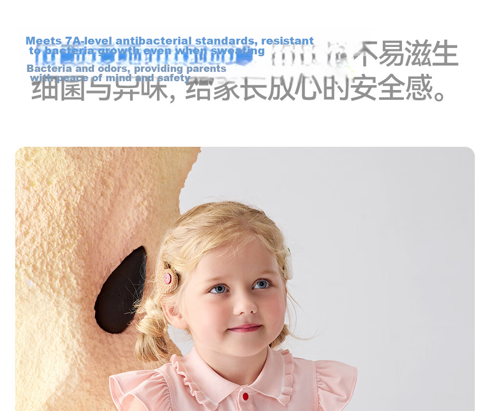 Betis Girls Summer Dress Children's Long Dress Thin Princess Breathable Sweat-Absorbing Polo Collar Baby Dress with Small Flutter Sleeves 15
