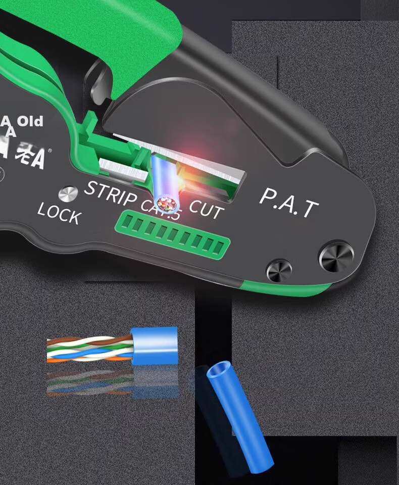 LAOA LA195107 Network Cable Crimping Tool RJ45 RJ11 Crimper Wire Cutter 11