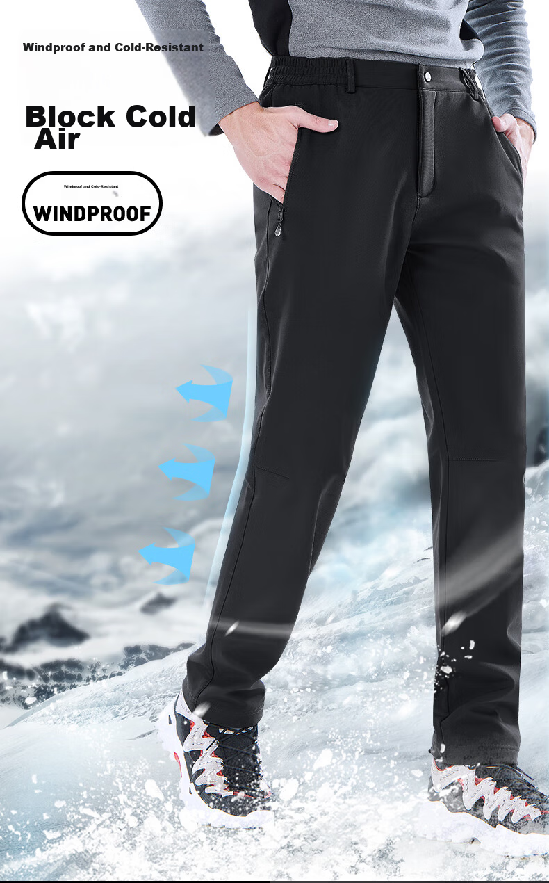 TECTOP Softshell Pants Unisex Spring Summer Water-Repellent Breathable Quick-Dry Hiking Trousers Sand Color (Lightweight) S 7