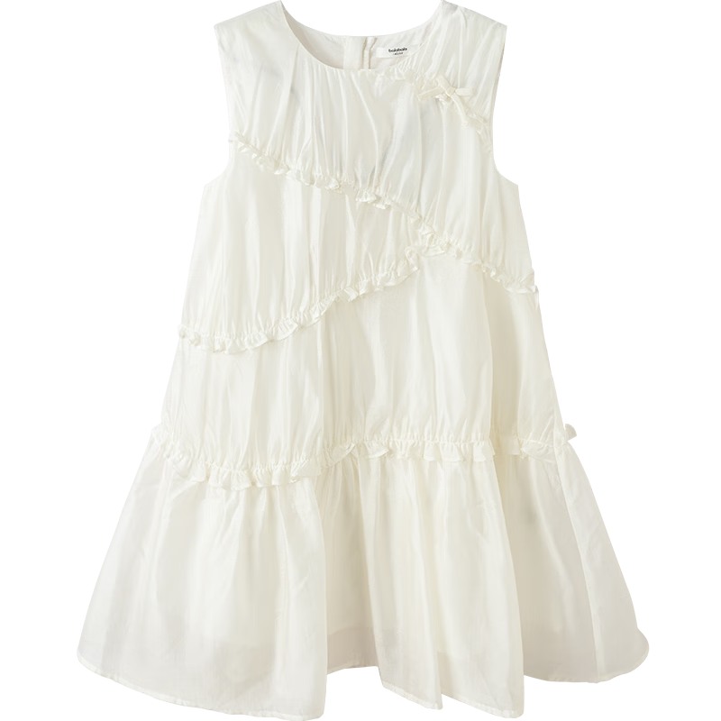 Balabala Kids Sleeveless Dress 2026 Summer New Girls Princess Dress Sweet Fashionable
