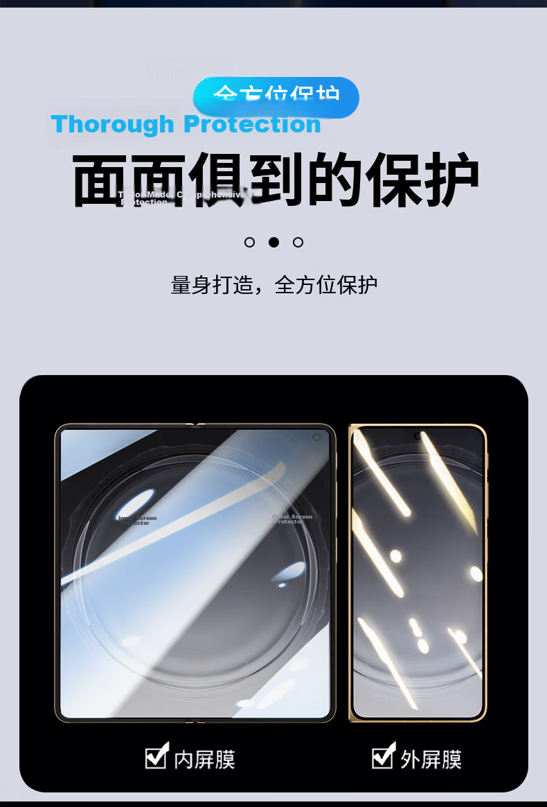 Langling [Inner and Outer Screen Set] Compatible with OPPO Find N6 Phone Film Find N6 Foldable Screen Non-Tempered Hydrogel Full Screen Coverage Scratch-Resistant Front Protective Film 10