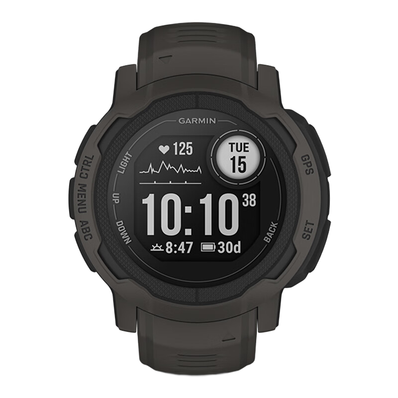 GARMIN Instinct 2 Sports Edition Graphite Gray Smartwatch with Heart Rate Monitor for Running And Outdoor Activities, Birthday Gift