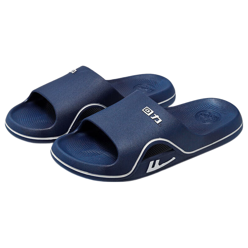 Warrior Four Seasons Trendy Slip-Resistant Lightweight Comfortable Men's Indoor Outdoor Sandals HL3920 Dark Blue Size 40