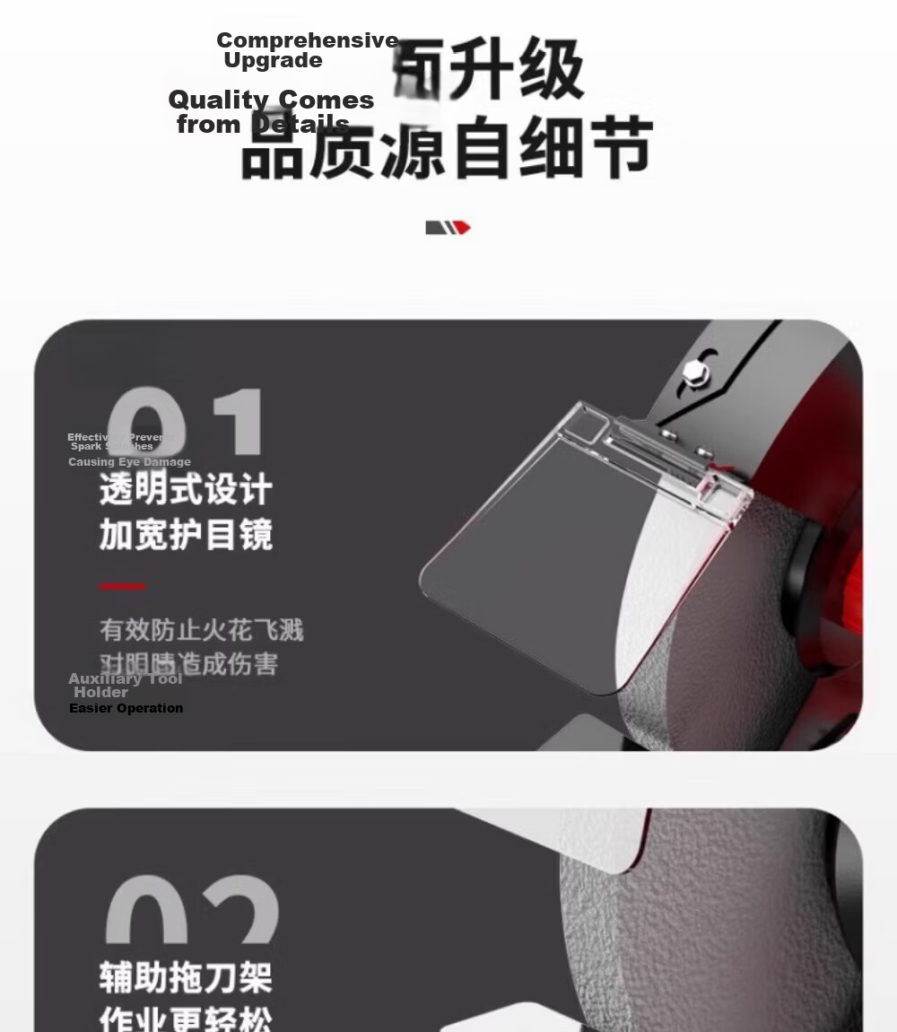 Delixi Desktop Bench Grinder Small Electric Grinding Wheel Sharpener Industrial Grade Belt Sander for Home Use 21