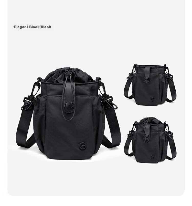 GOLF Fashion Crossbody Bag for Women Casual Shoulder Bag Sports Cycling Phone iPad Bag Water Bottle Drawstring Small Sling Bag Water-Resistant 19