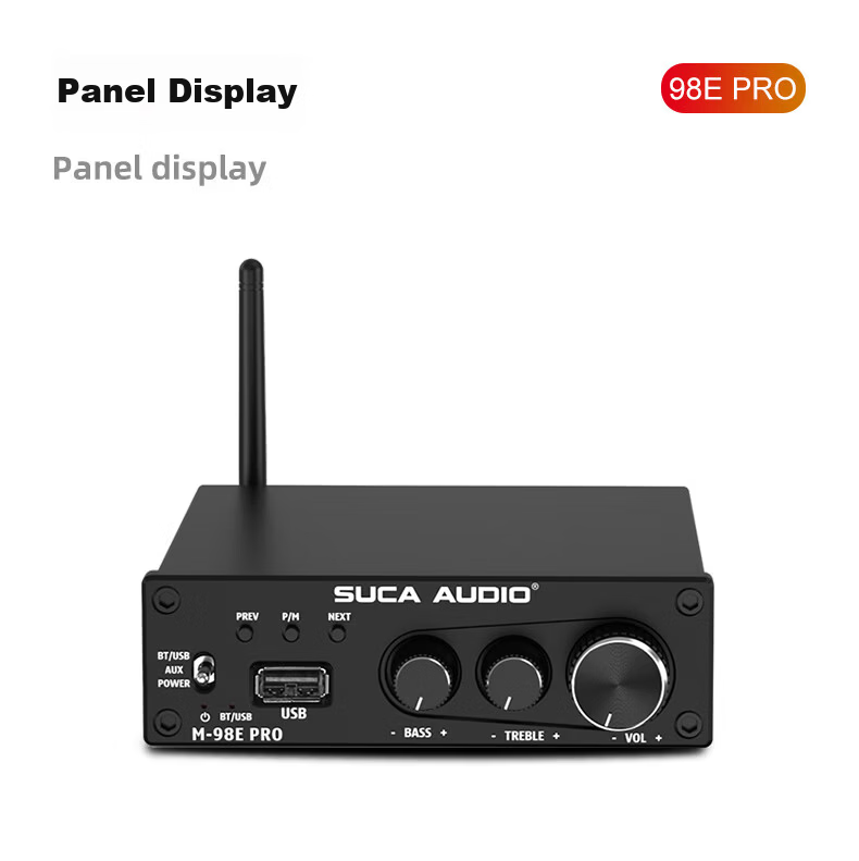 SUCA AUDIO M-98E PRO High Power Digital 2.1 Bluetooth U Disk Small Home Amplifier Subwoofer 13