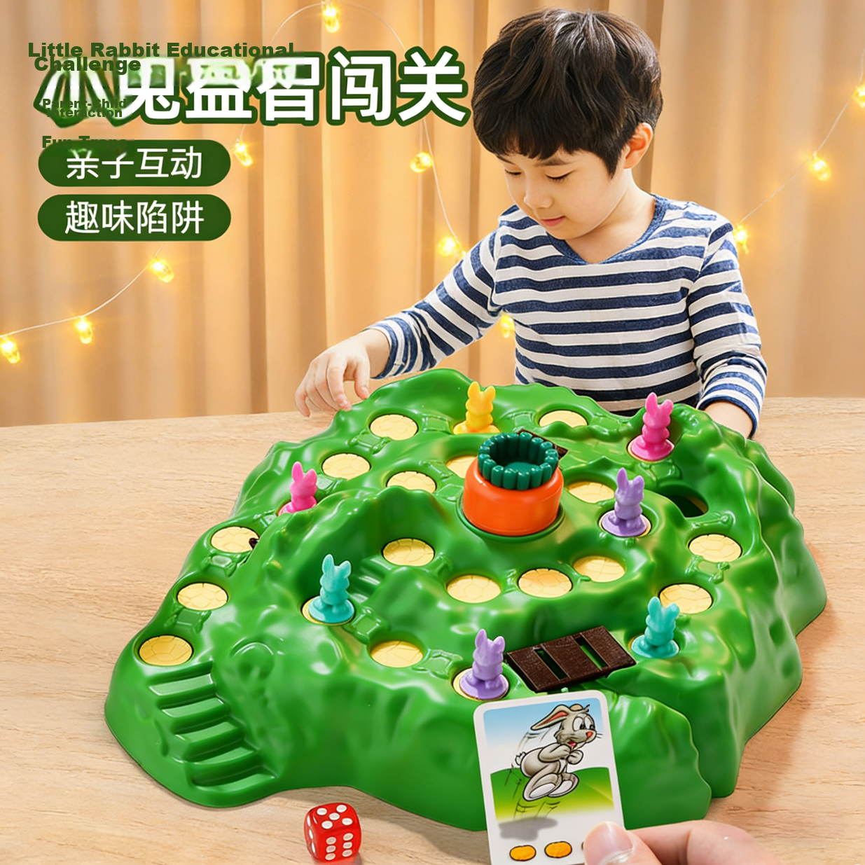 Snaen Rabbit Trap Checkers Educational Children's Toy Board Game for Girls Boys Ages 3-12 Birthday Gift