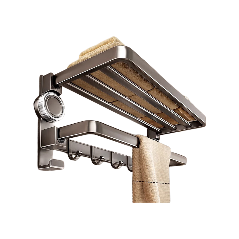 Century Zhenghe Towel Rack Bath Towel Rack Storage Rack Suction Cup No Drilling Foldable Bathroom Toilet Organizer