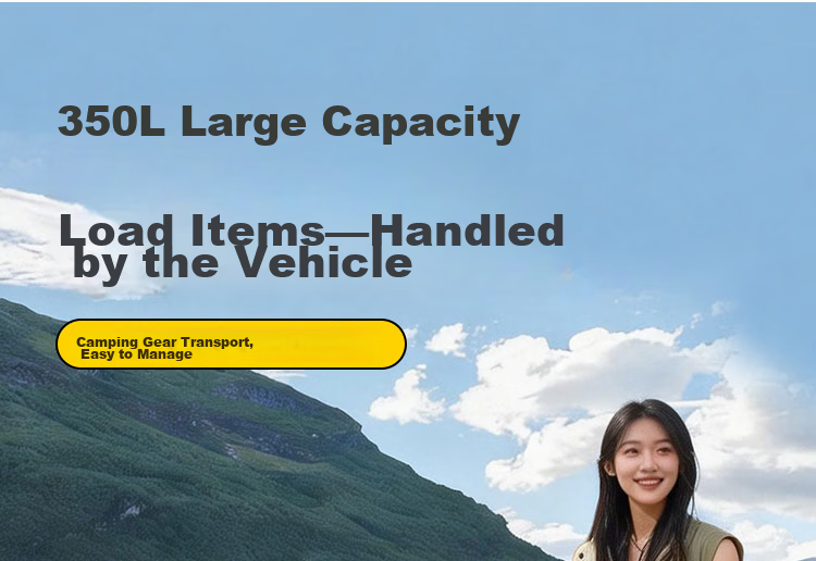 Suncojia Outdoor Camping Folding Cart with Table Board, Picnic Camp Cart, Baby Stroller, Stall Cart, Cargo Delivery Trolley, Flatbed Cart 6
