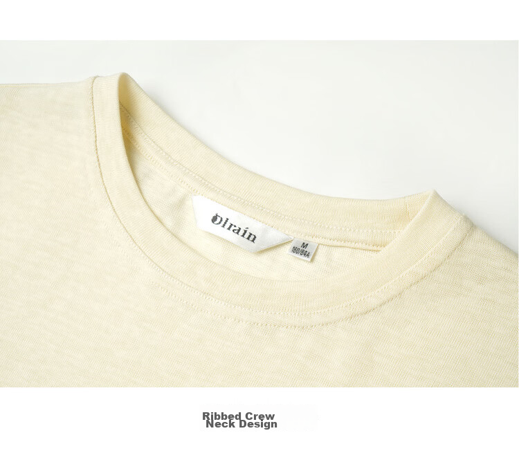 Olrain Simple Casual Embroidered Short Sleeve T-Shirt Women Summer New Loose Versatile Slim Top Yellow XL 23