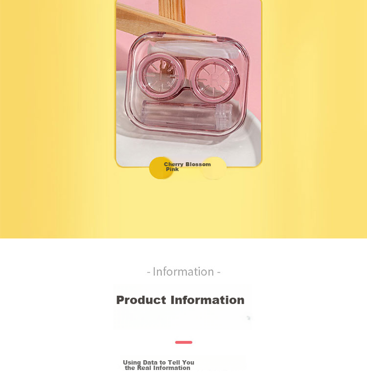 JAJALIN Contact Lens Case, Storage Box, Transparent, No Lid, Portable, Simple Minimalist Style, High-End Feel, for Insertion And Removal of Contact Lenses, Care Case 6
