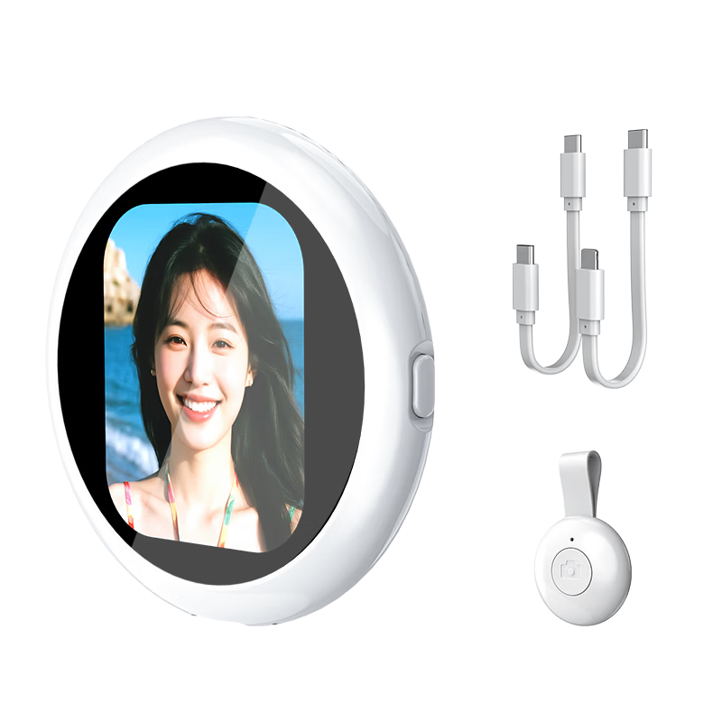 Wonew Colorful Snail Phone Selfie Screen Mirroring Device Fun Photo Adapter for iPhone 17 Apple Rear Camera Magnetic Display Screen HD Selfie Projector