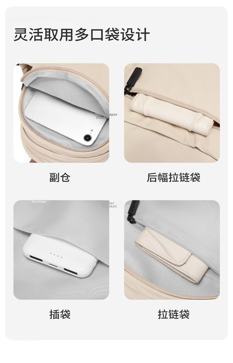 GOLF Women's Lightweight Backpack Crossbody Bag iPad Phone Bag Water-Resistant Travel School Bag Birthday Gift for Women 12