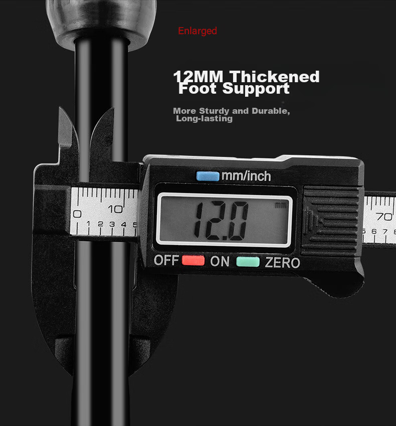 BIKEBROS Children's Bicycle Foot Support Stand, Kids' Bike Foot Support Rack, Children's Support Parking Stand, Bicycle Ladder, 12-Inch Bike Foot Support 5