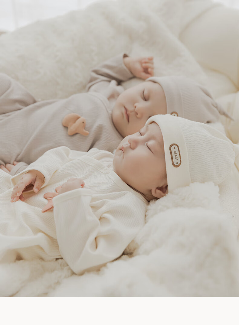 Guaiqixiong Newborn 0-3 Months Clothes, Spring And Autumn Baby Outfit, Long Sleeve Tie-Up Bodysuit, Full Moon And Hundred Days Celebration Baby Clothes 4