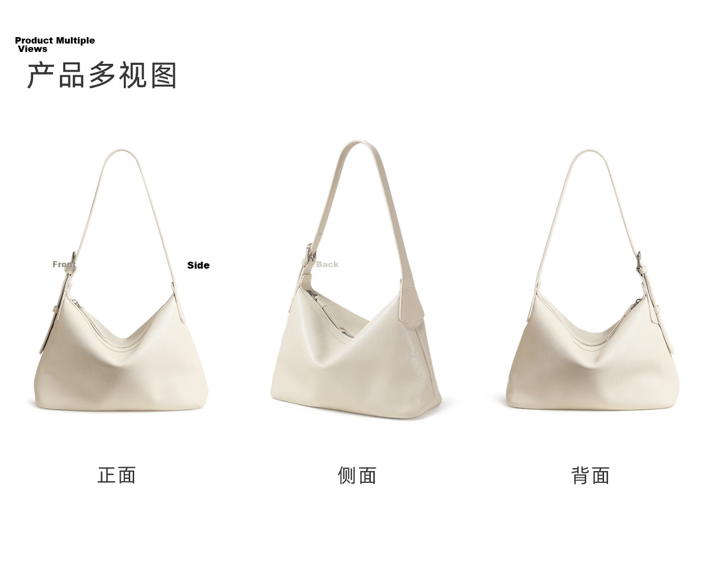 Miaodi Vegetable-Tanned Top-Grain Cowhide Hobo Underarm Tote Bag Blue Commuter Casual Shoulder Crossbody Bag for Women Qixi Festival Gift 41