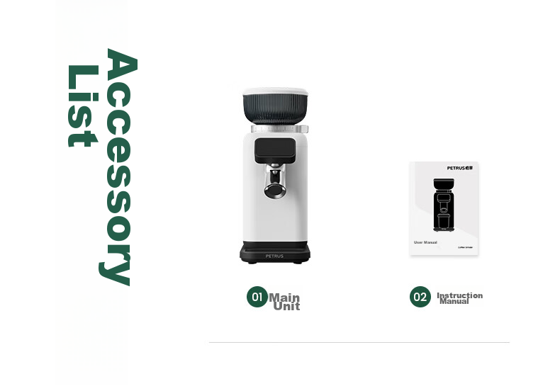 Petrus Fully Automatic Electric Coffee Grinder Home Small Italian Espresso Coffee Mill PE3788 16