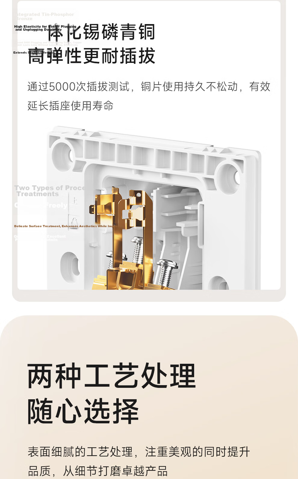 NVC Lighting Electrical Switch Socket Screen Display Smart Switch Compatible with Mijia Customizable Button Name Zero Fire Single Key White 17