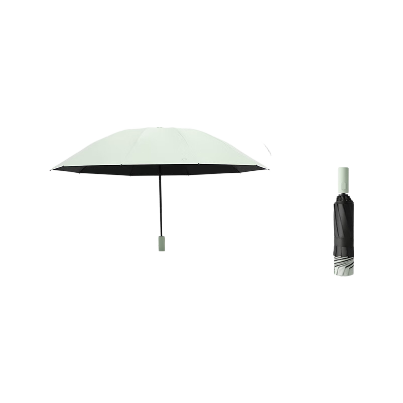 Paradise Umbrella Fully Automatic Three-Fold Sun Umbrella UV Protection Portable Folding Reverse Umbrella Avocado Green
