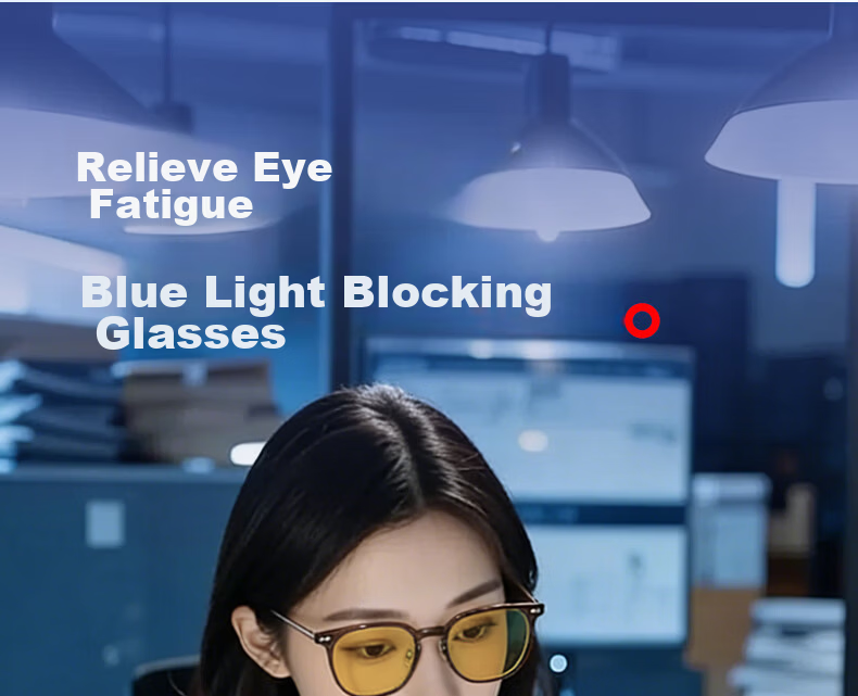 Pulais Blue Light Blocking Glasses German Imported Anti-Fatigue Computer Glasses 99% Blue Light Blocking Unisex Plano Protective Eyewear 9