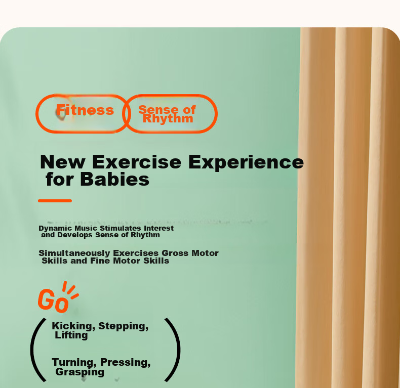 Auby Newborn Gift Box Infant Toy Active Little Monkey Gym Baby Foot Piano Meeting Gift Full Moon 5