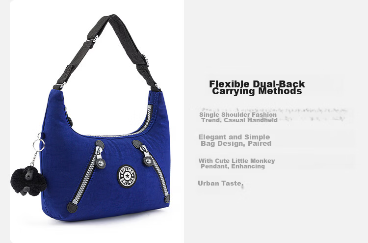 Kipling Fashion Trend NIKKI Blue Women's Shoulder Bag Birthday Gift Crossbody Bag Blue 8