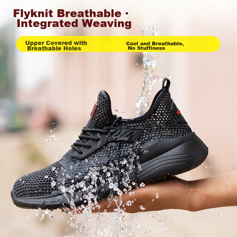 Jiuzhou Wolf Warrior Safety Shoes Insulated 6kV Anti-Smash Anti-Puncture Solid Sole Summer Breathable Large Mesh 1010 Insulated 6kV*Breathable Mesh* Size 42