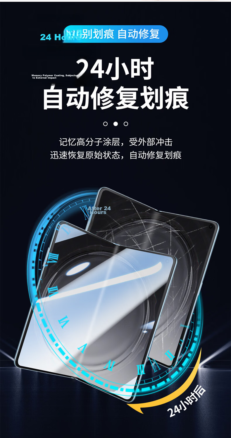 Langling [Inner and Outer Screen Set] Compatible with OPPO Find N6 Phone Film Find N6 Foldable Screen Non-Tempered Hydrogel Full Screen Coverage Scratch-Resistant Front Protective Film 6