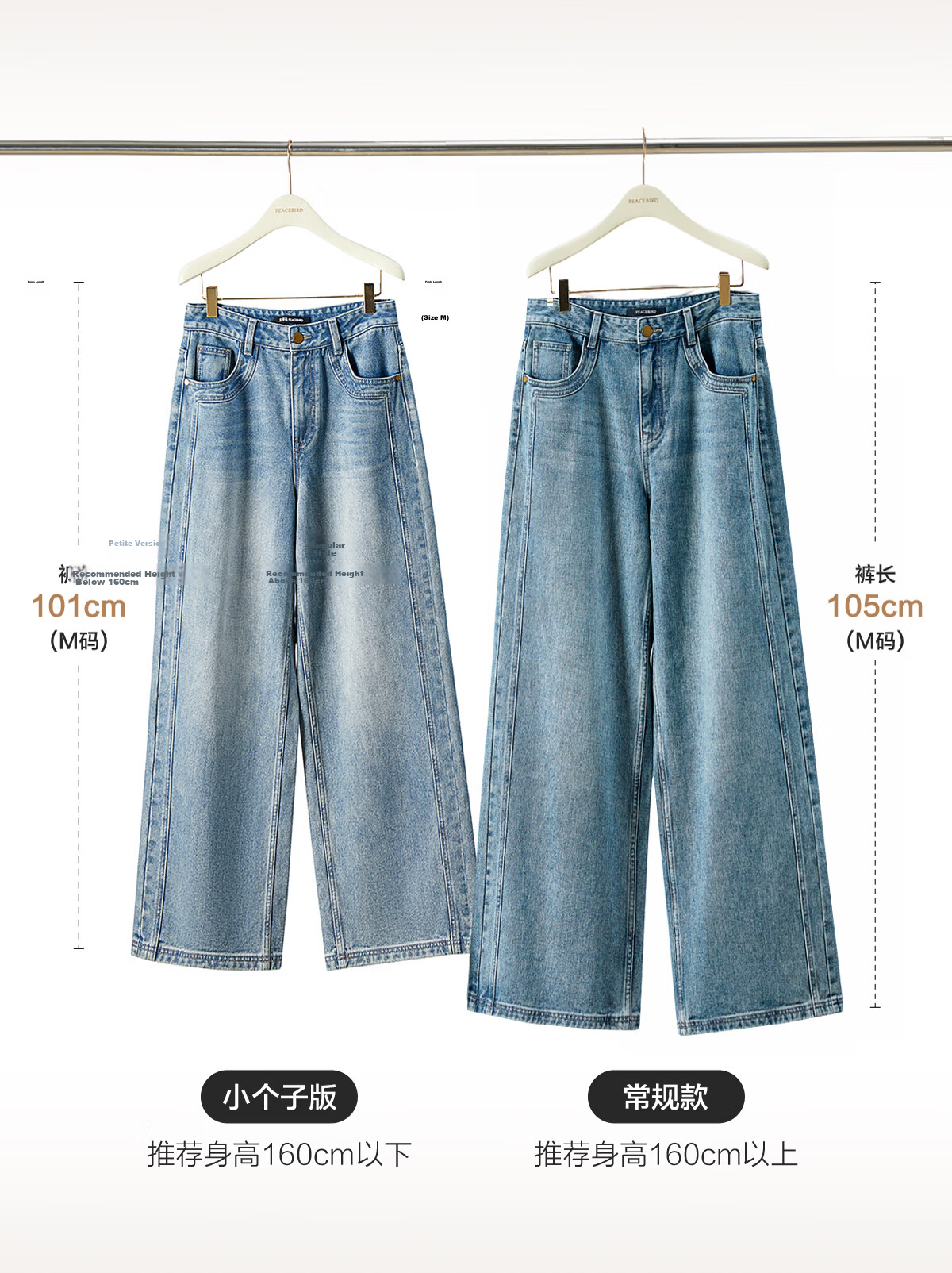 Taipingniao Women's Jeans, Autumn Straight-Leg Pants, Fashionable Casual Versatile Commuter Style, Denim Dark Blue, Size L 5