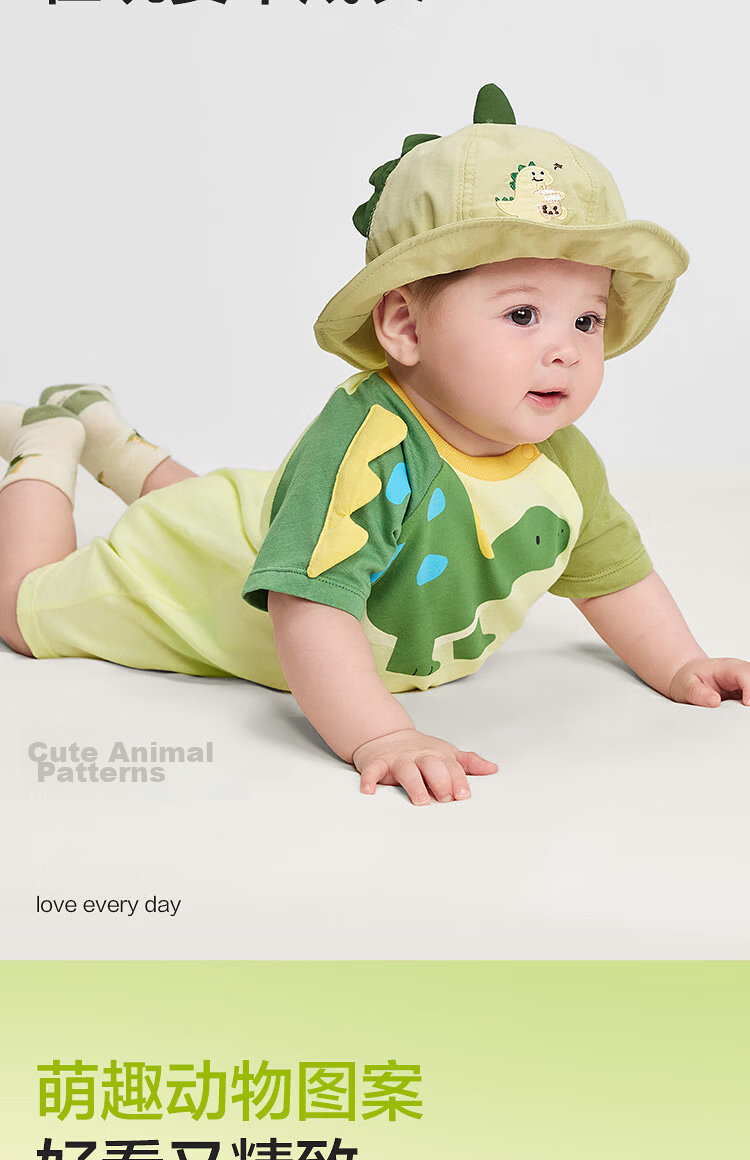 Balabala Baby Romper Infant Jumpsuit 2026 100% Cotton Cute Fashionable Adorable [Mall Same Style] 4